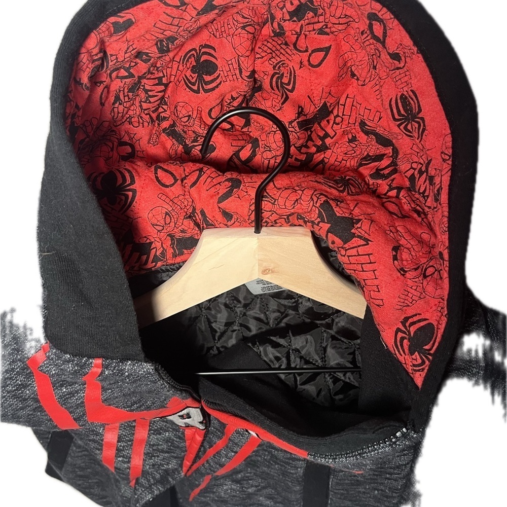 Marvel Spider-Man Kids Coat- Black and Red - Picture 5 of 7